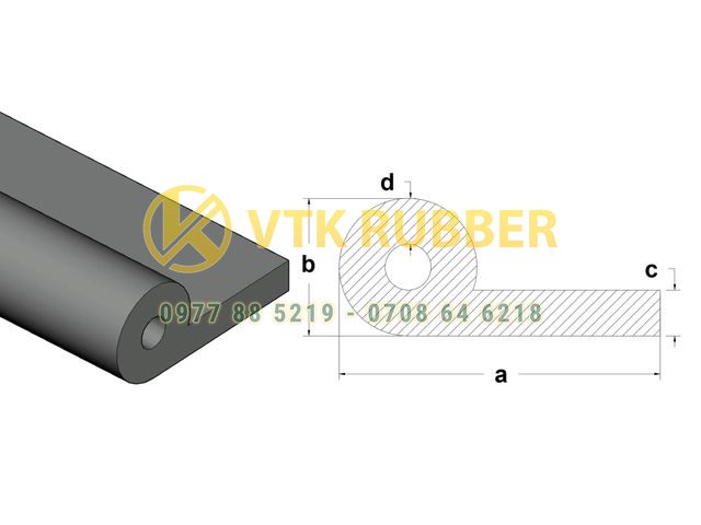 Gioăng cao su chữ P tăng khả năng cách âm và giảm rung hiệu quả