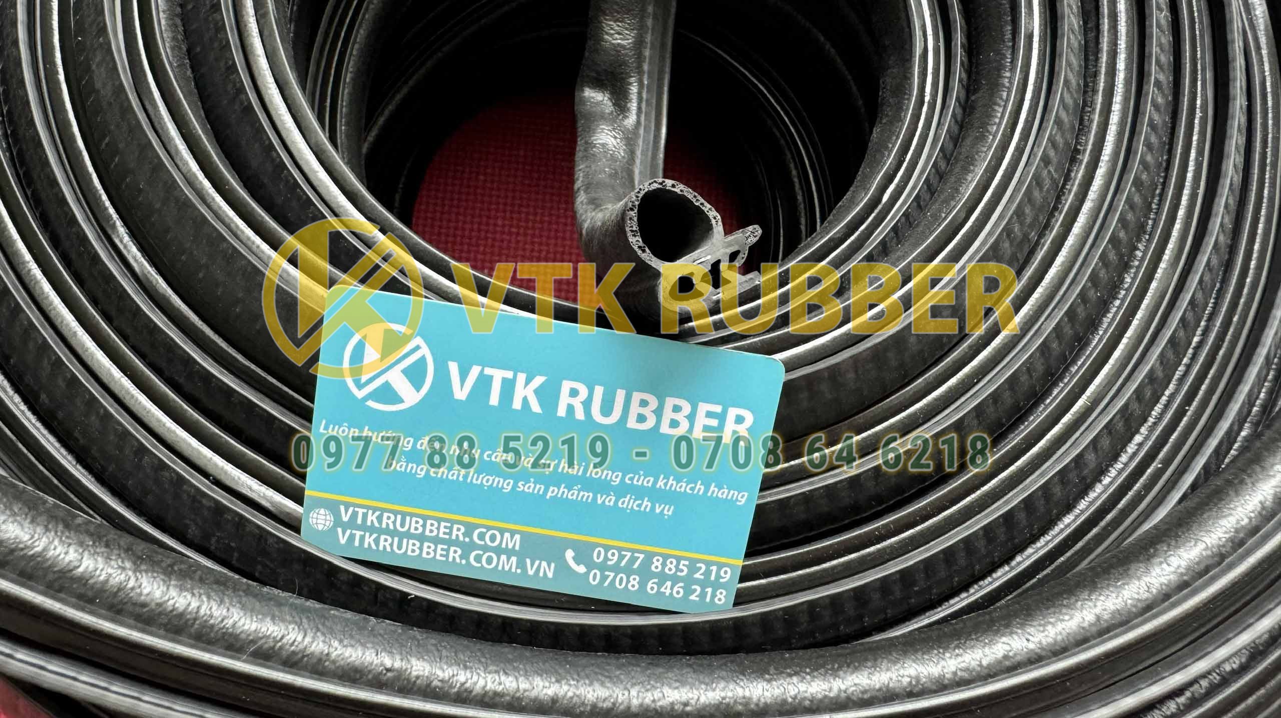 Ron cao su xốp kẽm XK 01 chữ U bọc cạnh tôn và kim loại