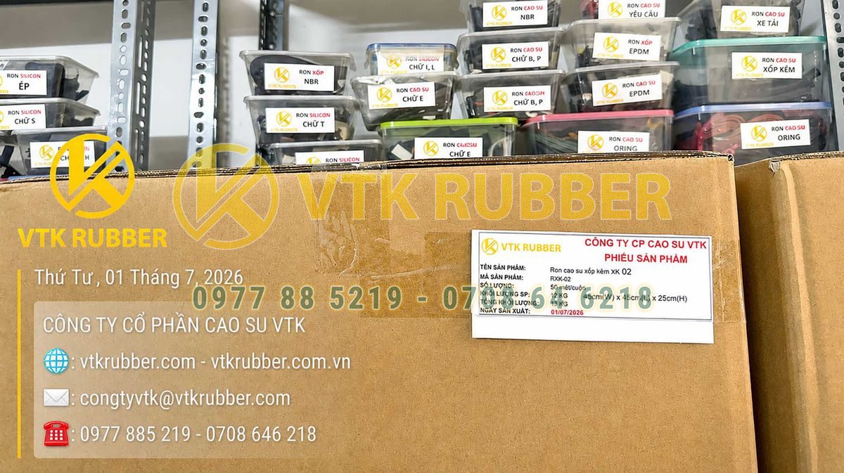Ron cao su xốp kẽm XK 02 giúp giảm va đập và chống rung