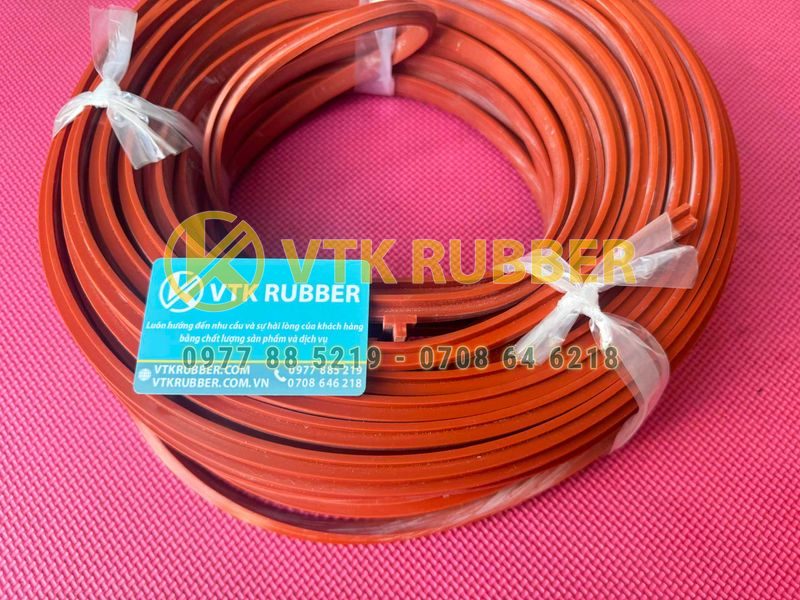 Ron silicon chữ T chuyên dùng cho cửa tủ và máy móc công nghiệp