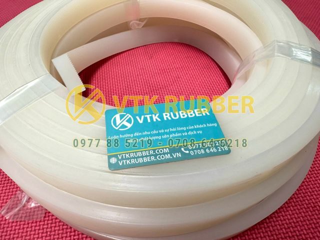 Gioăng silicon trắng chữ nhật chống thấm nước và cách nhiệt tốt