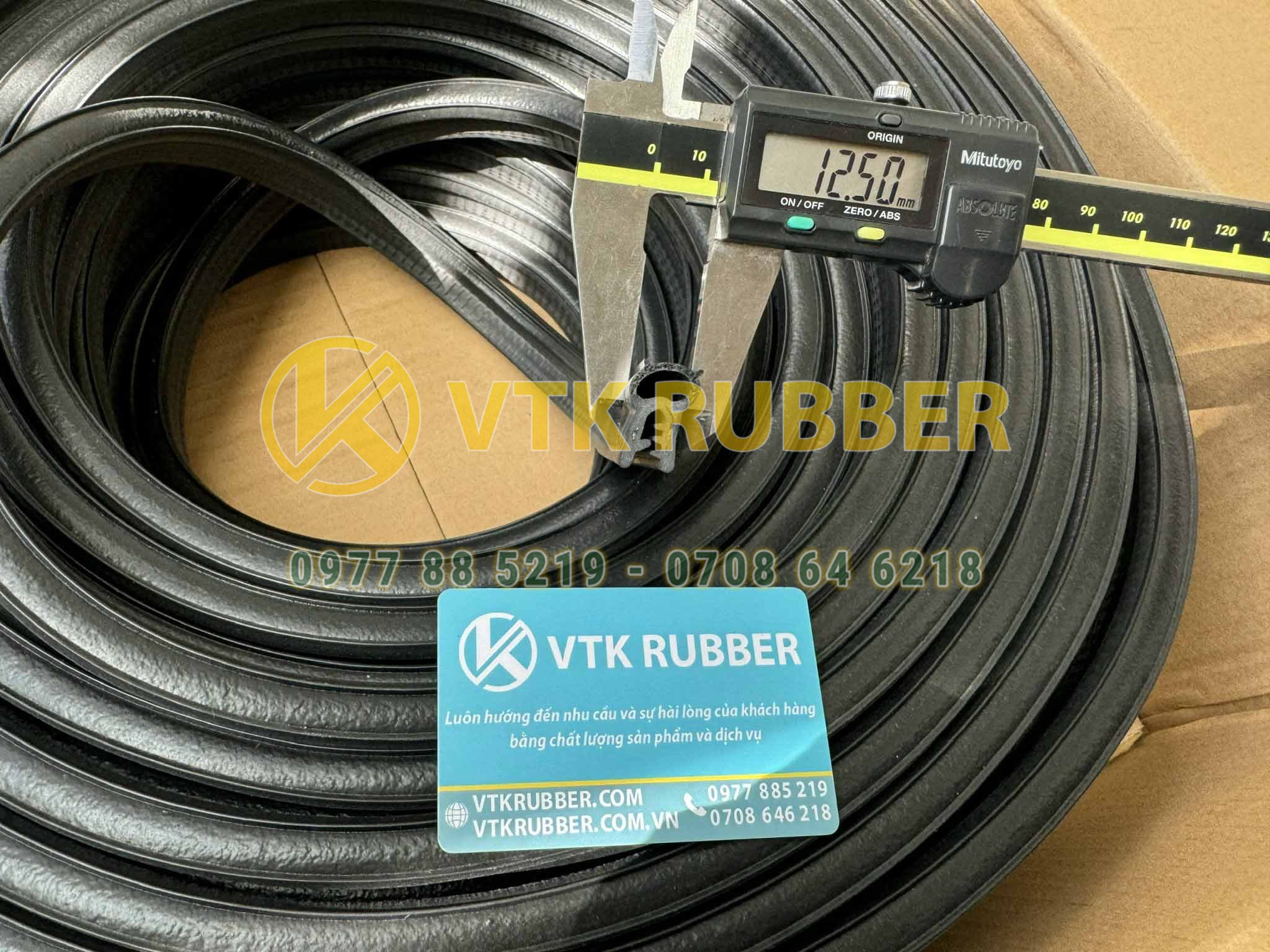 Ron cao su xốp kẽm XK11 tạo viền bảo vệ cho cạnh kim loại