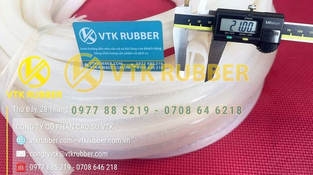 Gioăng silicone chữ E thay thế cho tủ sấy và lò sấy công nghiệp